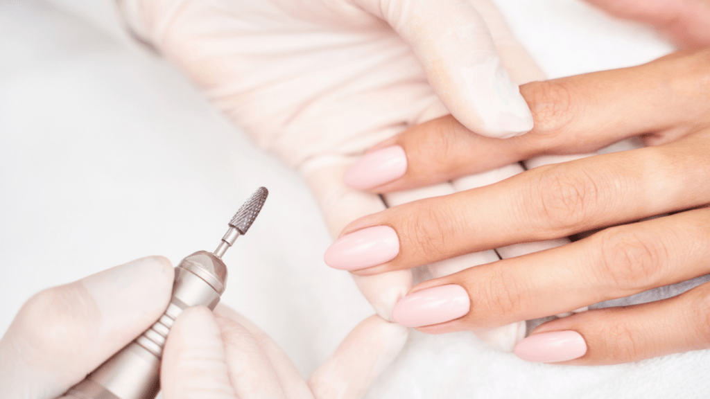 Woman Getting Manicure