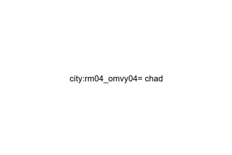 city rm04 omvy04 chad
