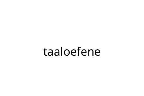 taaloefene