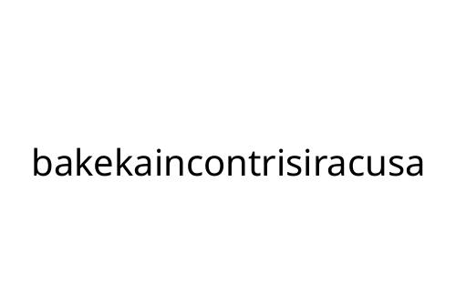 bakekaincontrisiracusa