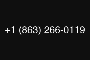 +1 (863) 266-0119