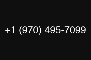 +1 (970) 495-7099