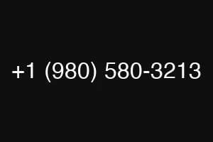 +1 (980) 580-3213